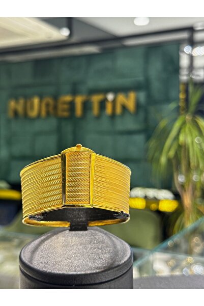 NURETTİN Kuyumculuk 11 Sıra Trabzon Hasır Model Altın Kelepçe Bilezik
