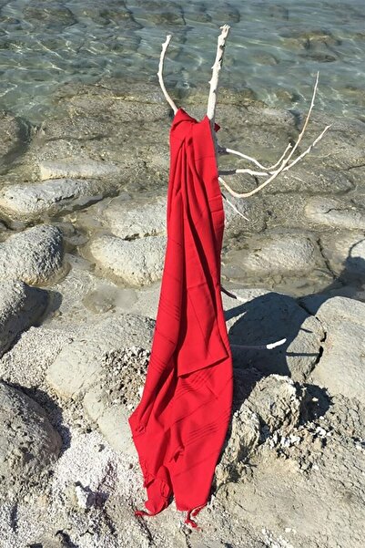 Denizli Concept Soft Red Peshtemal - High Absorbent and Fast Drying