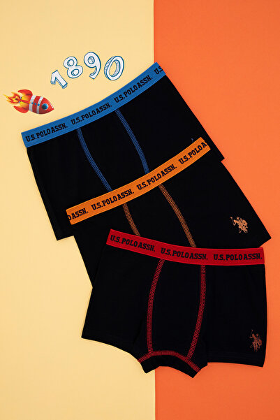U.S. Polo Assn. Erkek Çocuk 3'lü Boxer 50301736-VR033