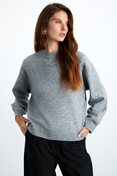 GRIMELANGE Nanna Women's Oversize Round Neck Knitwear Grimelange Sweater