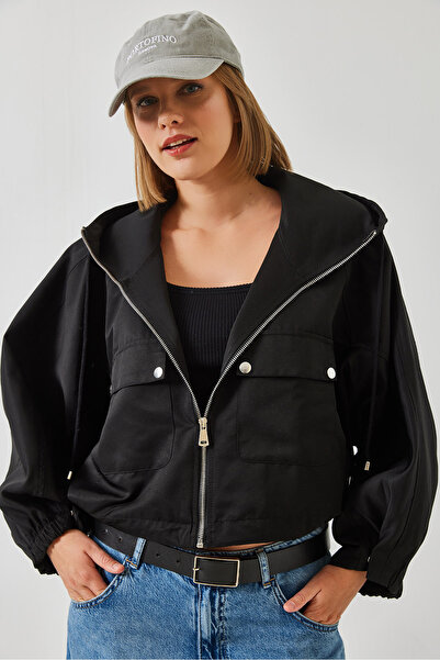 Bianco Lucci Dámská krátká bunda s kapucí 60451002