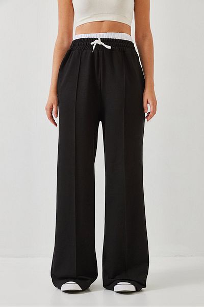Bianco Lucci Women's Waist Tie Elastic Trousers Mbhs035 60601035