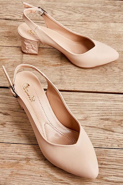 Bambi Beige Women's Classic Heeled Shoes01688071109