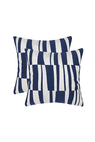Donetella 2- Piece Modern 45x45 Throw Pillow Cover -,Decorative Covers for Cushions, Filling Not Included