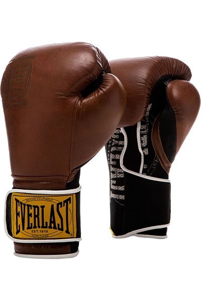 EVERLAST 1910 Classic Training Gloves - Brn 16oz Boxing Gloves