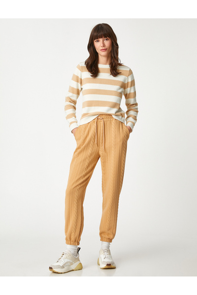 Koton Jogger Sweatpants με μοτίβο γραβάτας στη μέση