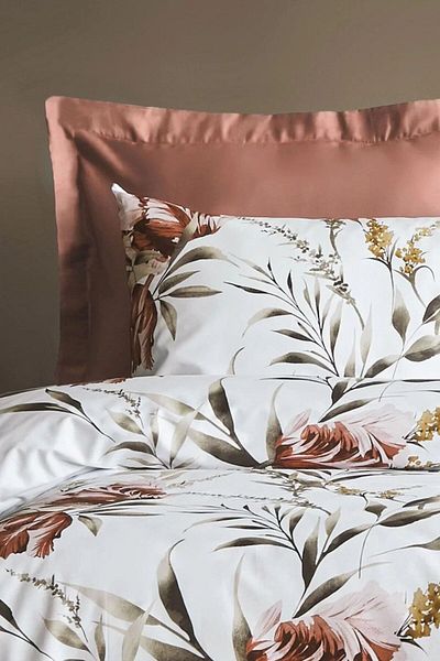 İssimo Home Fiji Pink 145 Tc - Ranforce Single Duvet Cover Set (57 Strings)