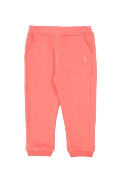 U.S. Polo Assn. Pomegranate Flower Patterned Girl's Sweatpants - 50296406 -Vr239