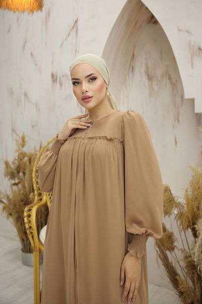 Nissra Ankanoor Dark Camel Robe Ferace Μοντελοποίηση Φοίνιξ 255008
