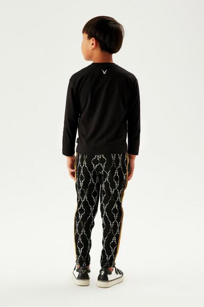 Nebbati Bg Store Schwarzes T-Shirt für Jungen 23fw1nb3531