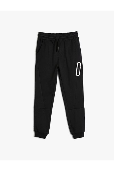 Koton Βασικό Jogger Φούτερ με Δέσιμο Τσέπης Βαμβακερό φερμουάρ τσέπης