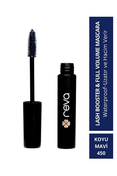 REVA Dark Blue Lash Booster Mascara - Full Volume & Extension Color 450