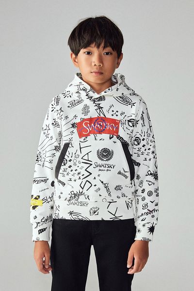 SWATSKY Bg Store Gemustertes Sweatshirt für Jungen 23pfwsw1561
