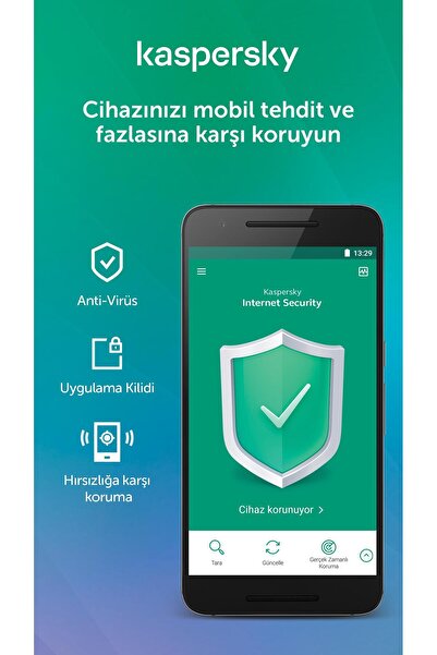 KASPERSKY Mobile Android Security 1 Yıl 1 Kullanıcı / Telefon