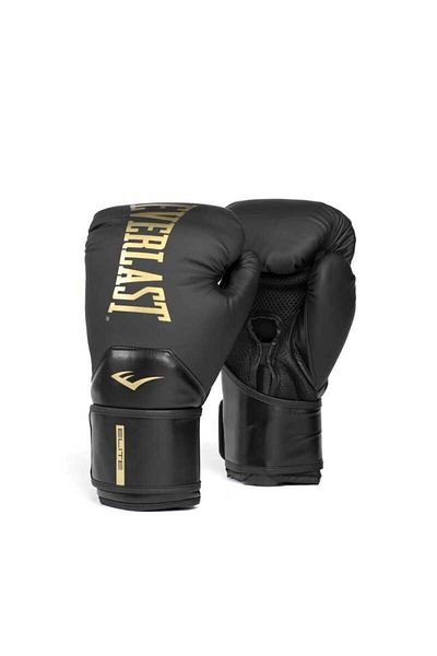 EVERLAST Elite 2 Black 16oz Boxing Gloves P 00003273