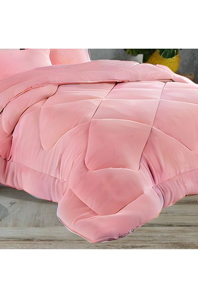 ROZET TEKSTİL Double Pink (195 X 215) Double Sided Wellsoft Luxury Quilt