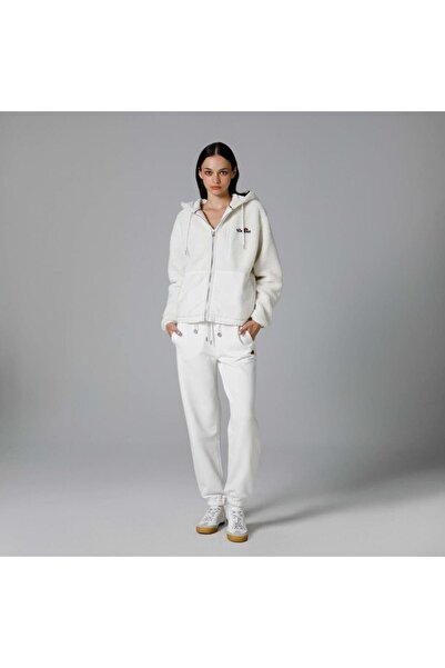 Ellesse Fermuarlı Kapüşonlu Kadın Beyaz Ceket EF181