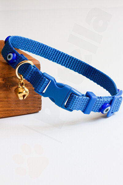 Petella Köpek Tasması Köpek Boyun Tasması Nazar Boncuklu Ayarlanabilir Küçük Orta Irk Köpek Boyun Tasması