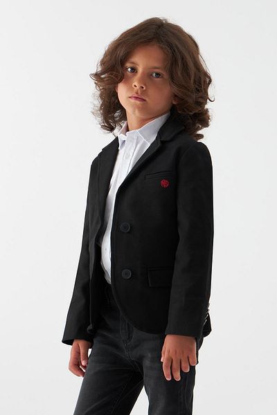Nebbati Bg Store Boy's Black Jacket 22Fw0Nb3703