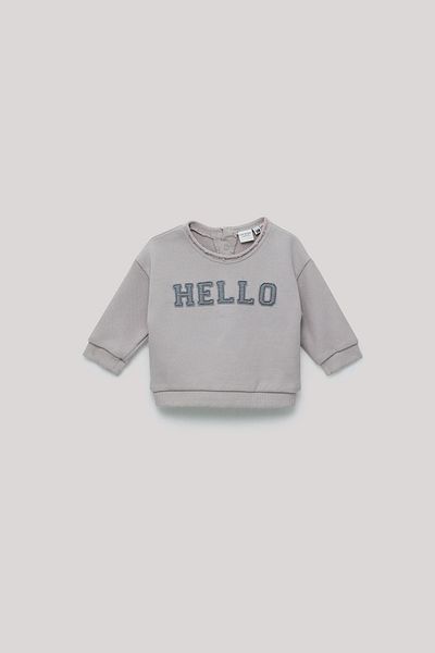 Layette Bg Store Baby Boy Gray Sweatshirt