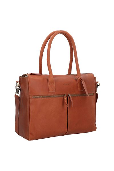 Burkely Vintage Valerie Schultertasche Leder 39 cm Laptopfach