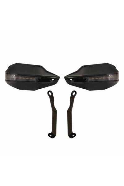 GP KOMPOZİT GP Kompozit KTM Duke 250 2024 Uyumlu Led Sinyalli Elcik Koruma Siyah