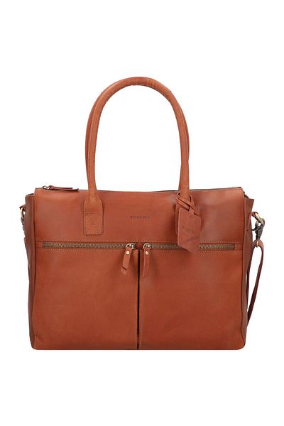 Burkely Vintage Valerie Schultertasche Leder 39 cm Laptopfach