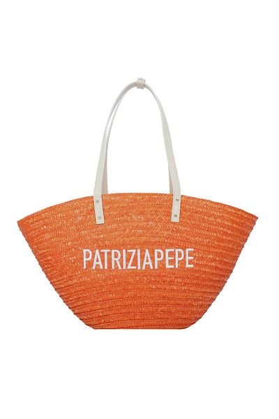 Patrizia Pepe Sommer Stroh Shopper Tasche 51 cm