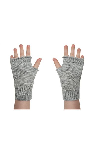 Sevimli Unisex Kids Fingerless Winter Knitted Knitwear Gloves