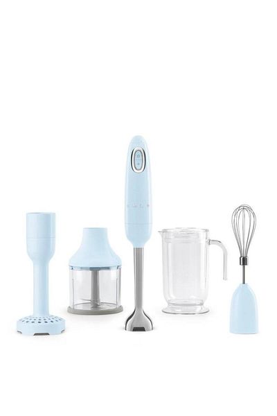 SMEG Hbf22pbeu Pastel Blue Hand Blender Set