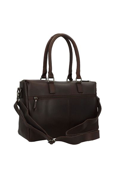 Burkely Unterwegs Shopper Tasche Leder 40 cm Laptopfach