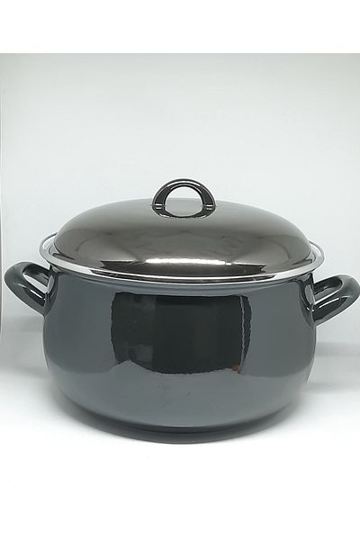 Avşar Enamel House 26 cm 6 Liter Anthracite Enamel Cooker