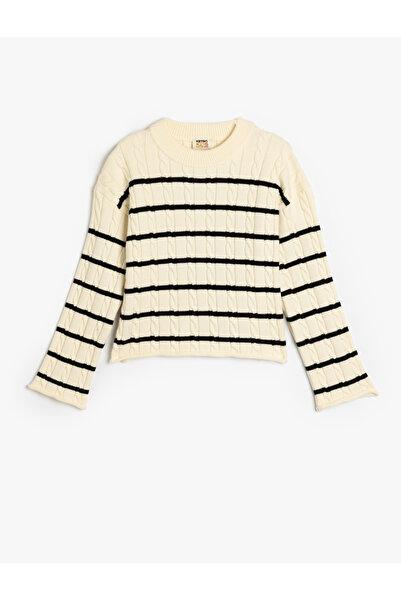 Koton Pulover cu mânecă lungă, vâscos, cu decolteu