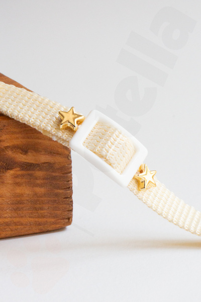 Petella Köpek Tasması Köpek Boyun Tasması Gold Yıldız Ayarlanabilir Küçük Orta Irk Köpek Boyun Tasması