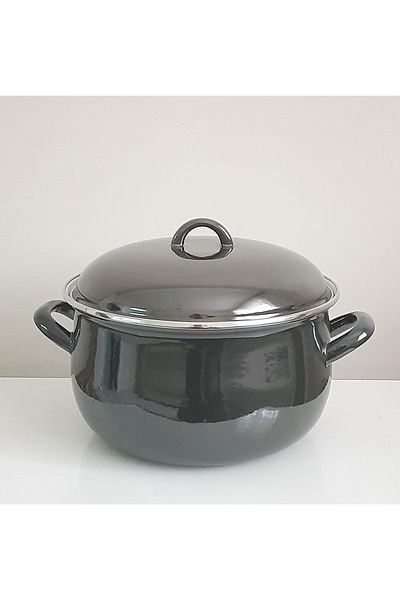 Avşar Enamel House 26 cm 6 Liter Anthracite Enamel Cooker
