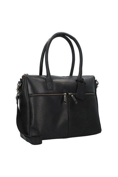 Burkely Vintage Valerie Schultertasche Leder 39 cm Laptopfach
