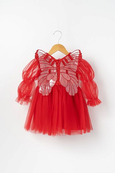 Banamio Φόρεμα από τούλι Freya Butterfly Wing Balloon Sleeves