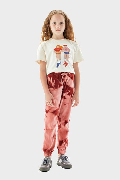 Tyess Bg Store Pantaloni de trening roz pentru fete 23pfwtj4213