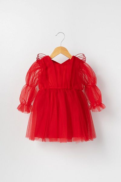 Banamio Φόρεμα από τούλι Freya Butterfly Wing Balloon Sleeves