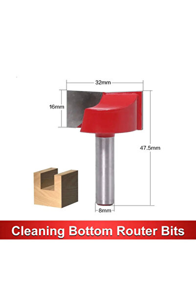 BGA Cnc freze Yüzey Planyalama Alt Temizleme Yönlendirici Bit freze 6mm x 32mm
