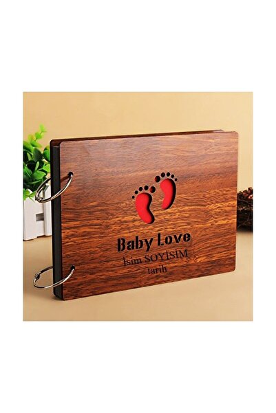 MOBGİFT Mobgift Kişiye Özel Baby Love Temalı Kendin Yap Fotoğraf Albümü
