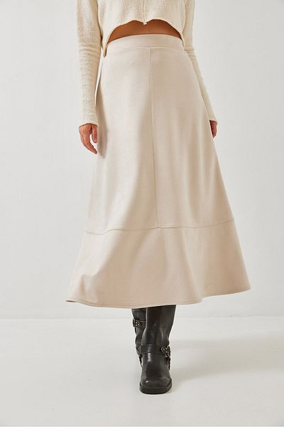 Bianco Lucci Women's Suede Skirt 60351273
