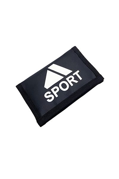 VANİLLA COLLECTİON Velcro Cover Zipper Money Compartment Unisex Interpeks Fabric Children's Sports Wallet