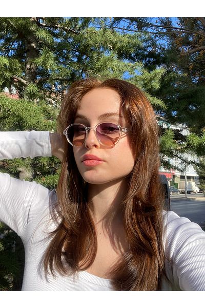 LUNOX Oval Gradient Glass Uv Protection Sunglasses