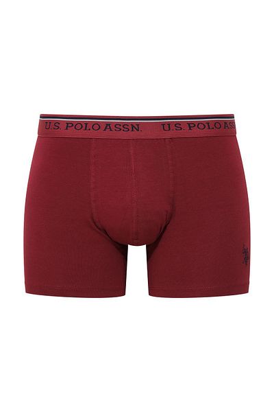 U.S. Polo Assn. - Men's Modal Claret Red - Black 2-Piece Boxer 80488