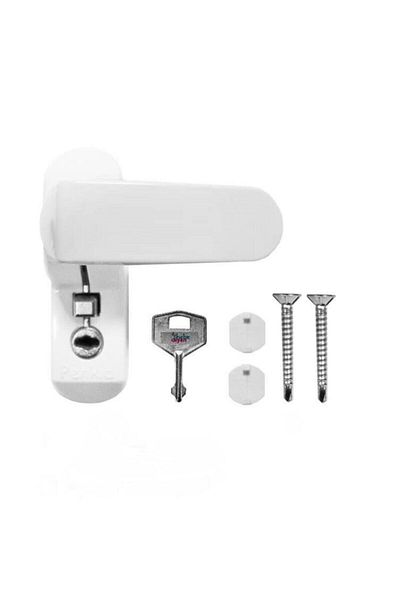 Tuncel Teknik Pimapen Door and Window Child Safety Lock - With Key - White