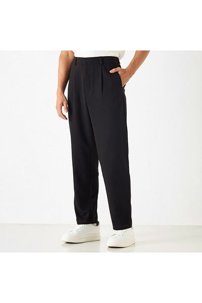 Emperor Emperor Relaxed Fit Full Length Pleated Trousers