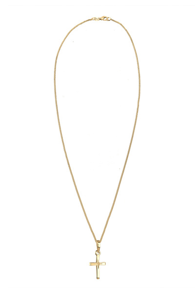 ELLI Dámský náhrdelník s křížkem a gravírovanou hvězdou, filigrán ze sterlingového stříbra 925