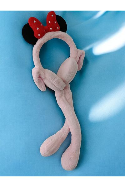 İPAR AKSESUAR Pink Movable Plush Bow Headphones