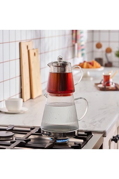 Karaca Keops XL Glas-Teekanne